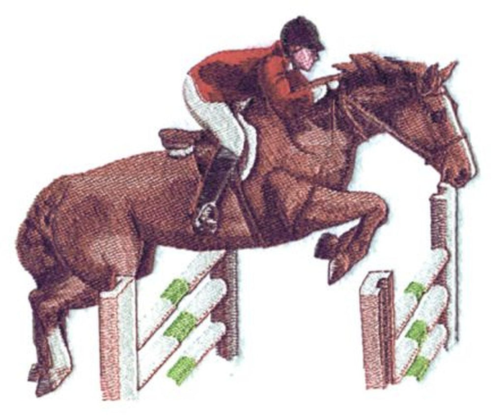 Jumper Horse FB72 Embroidered Patch 7.8"x 6.3" Iron on or sew on