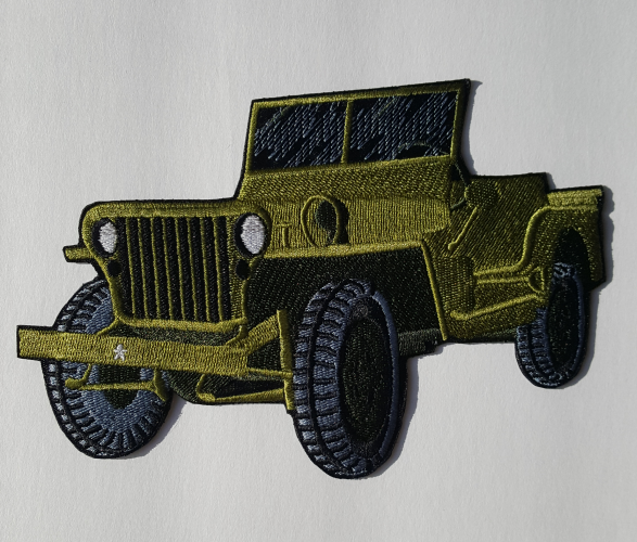 Military Vehicle Embroidered Patch 6.4" x 4.1"