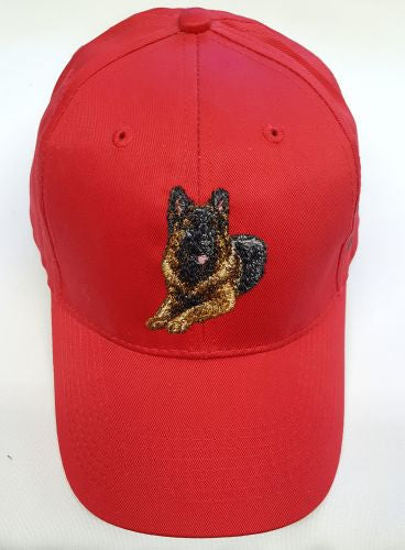 German Shepherd Dog Embroidered Baseball Caps