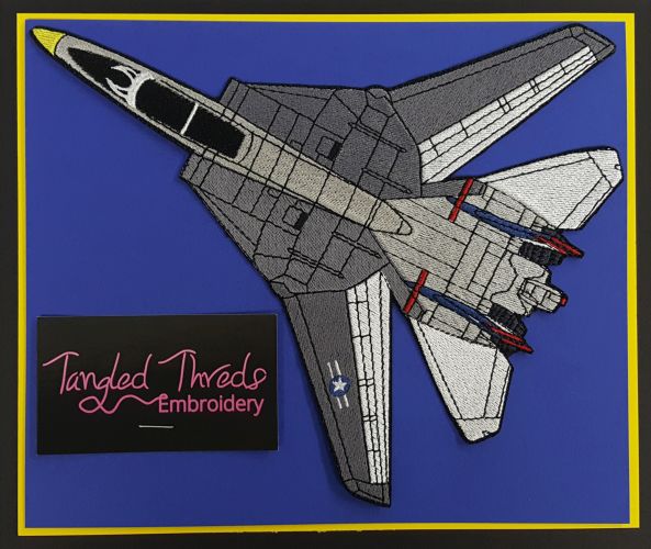 F-14A Tomcat, Military Plane Embroidered Patch 10"x7.8"
