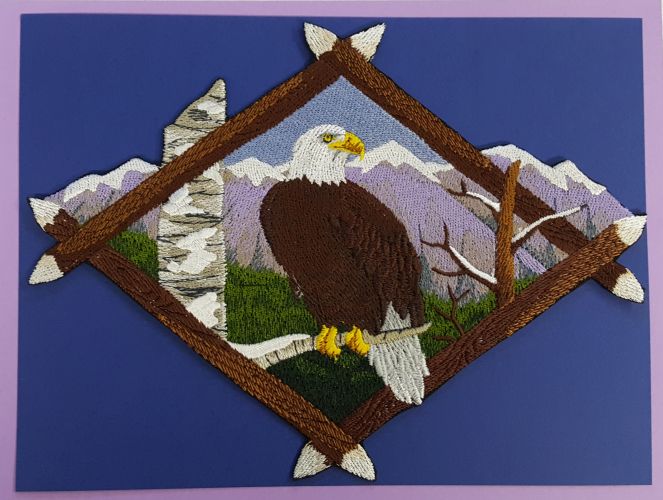 Bald Eagle, Birds of Prey Embroidered Patch