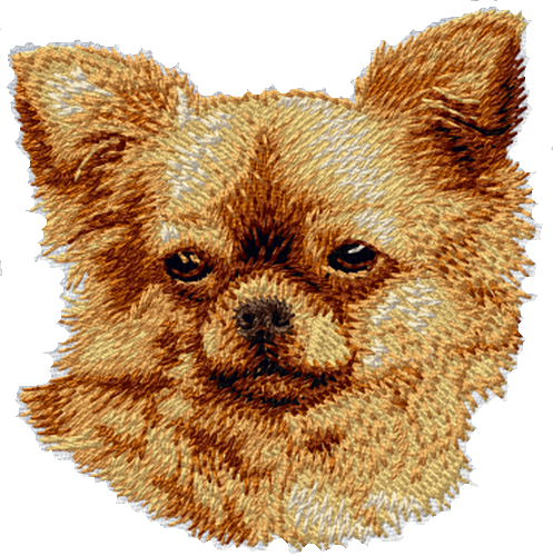 Chihuahua Dog (03) Embroidered Patches Approx 3"
