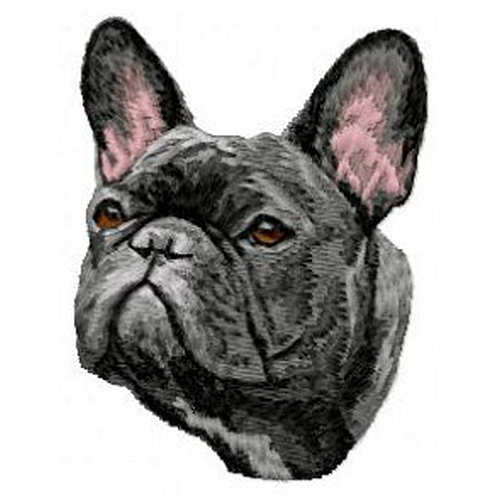 French Bulldog Frenchie (43) Embroidered Patch 3" x 2.2"