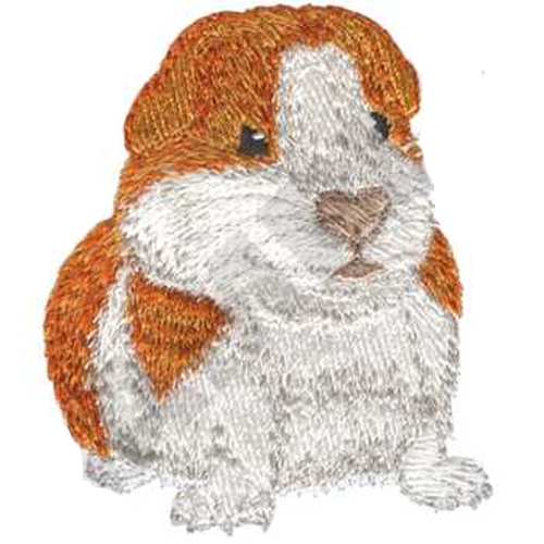 Guinea Pig Embroidered Patch comes in 3 sizes 2" 3" and 4"