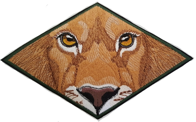 Lion Eyes Embroidered Patch 8.5 x 5.2 FREE USA SHIPPING