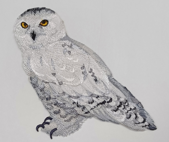 White Snowy Owl - Stick On NOSO Patch