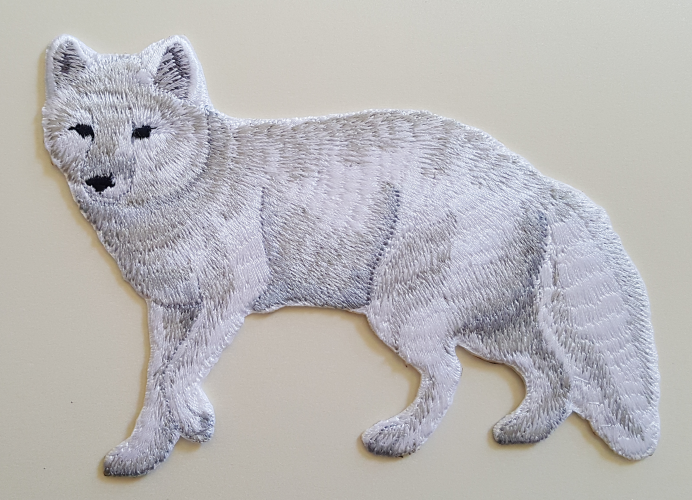 Arctic Fox Embroidered Patch