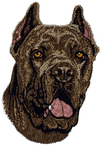 Cane Corso Dog Embroidered Patch 3"