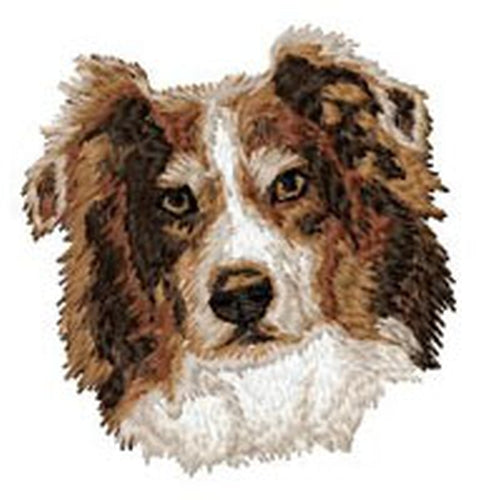 Australian Shepherd, Aussie Dog 457, Embroidered Patch 3" Tall Free USA Shipping