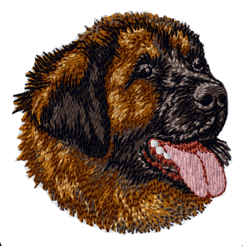 Leonberger Dog Embroidered Patch 3"