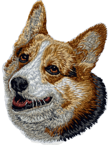 Pembroke Welsh Corgi Dog Embroidered Patch 3"