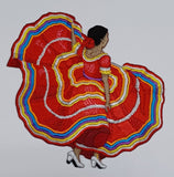 Mexican, Spanish, Latina, Cuban Dancer Embroidered Patch comes in several sizes & colors Or I can make a new size for yu