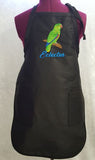 Eclectus Parrot Male Embroidered on an Apron