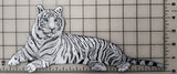 White Tiger Embroidered Patch 12" x 5.2"