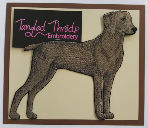 Weimaraner Dog Embroidered Patch