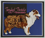 Australian Shepherd, Aussie, Red Merle Embroidered Patch