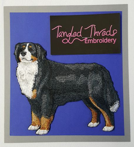 Bernese Mountain Dog Embroidered Patch