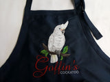 Goffin's Cockatoo, Parrot, Pet, Bird, Chef, BBQ, Cook, Craft, Gardening, Work Embroidered Apron