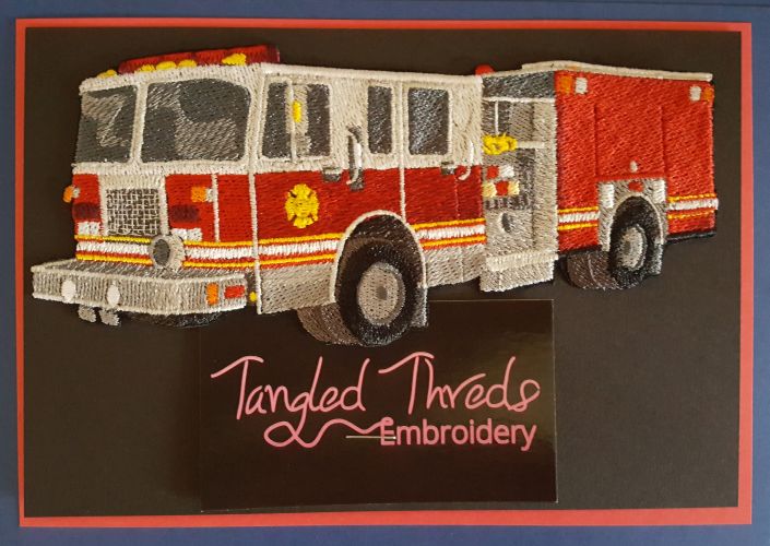 Fire Truck, Fire Engine, Firefighter Embroidered Patch