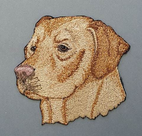 Labrador Dog (Yellow), Embroidered Patch