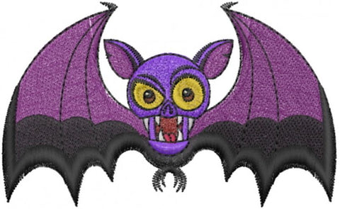 Vampire Bat , Halloween Embroidered Patch 3.5" x 2.1"