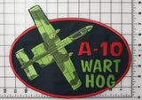 A-10 Warthog Green Embroidered Patch 11.5" x 8.5"