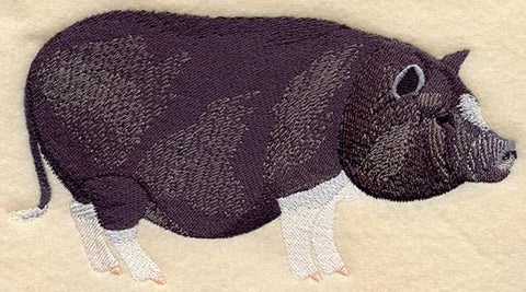 Pig, Pot Bellied Pigs, Hog Potbelly, Embroidered Patch