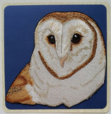 Owl, Barn Owl, Birds of Prey, Embroidered Patch 5.7"x7.1"