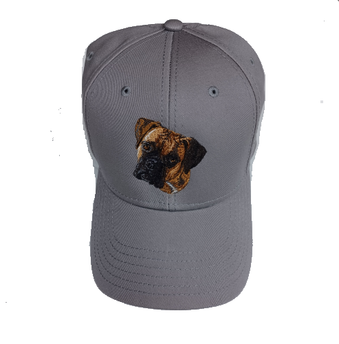 Boxer Dog, Embroidered Hat