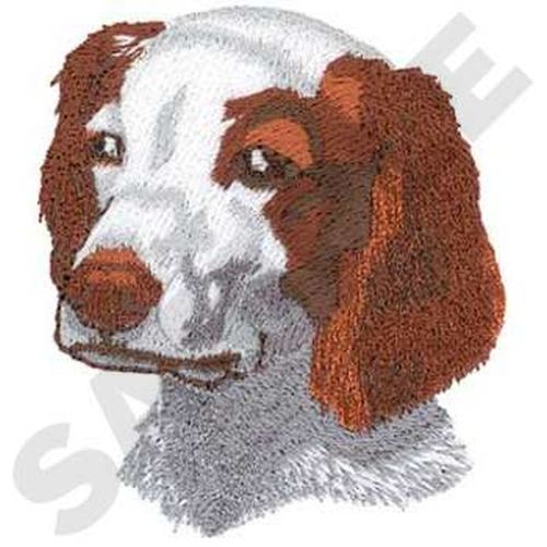 Brittany Dog Embroidered Patch 2.1" x 2.5"