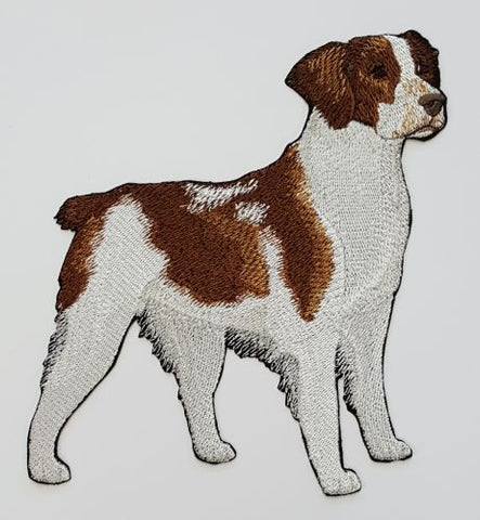 Brittany Dog Embroidered Patch