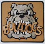 Bulldogs Embroidered Patch 6" x 5.5" all colors Free USA Shipping