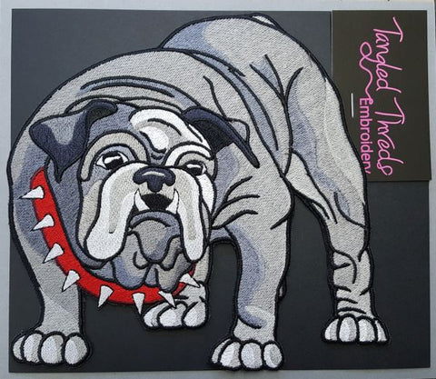 Bulldogs Embroidered Patch 7.9"x7.5"