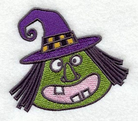Witch, Halloween Embroidered Patch 3.8" x 3.3"