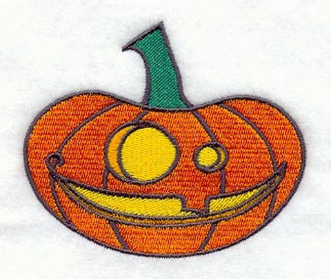 Pumpkin, Jack-o-Lantern, Halloween Embroidered Patch 3.8" x 3.2"