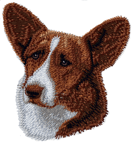 Cardigan Welsh Corgi Dog #2 Embroidered Patch 3" Free USA Shipping