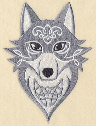 Celtic Wolf, Wolves Embroidered Patch