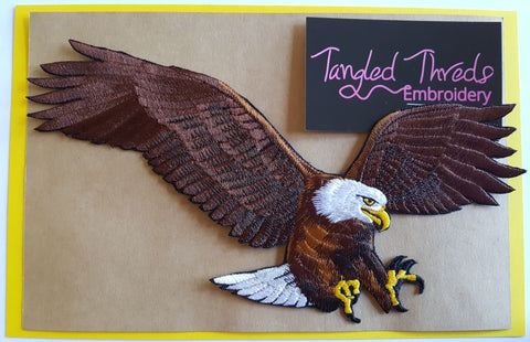 Bald Eagle  Embroidered Patch 9" x 4.7"