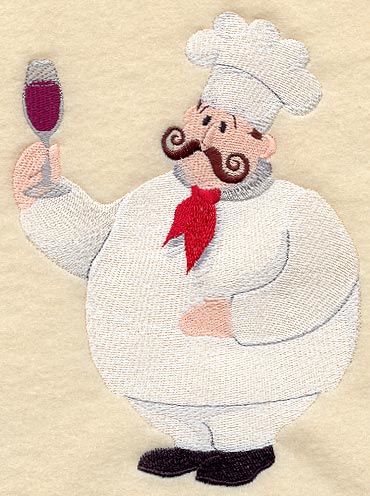 Wine Chef Embroidered Patch