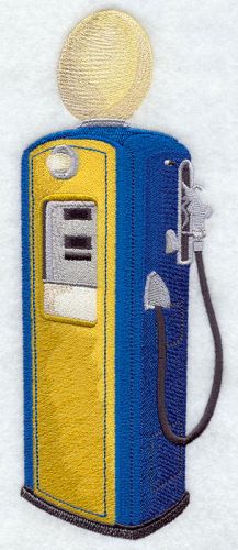 Antique Gas Pump, Embroidered Patch