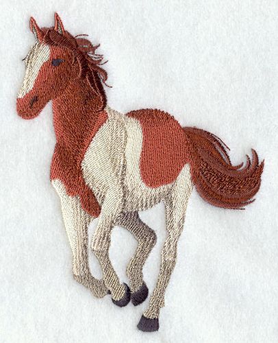 Paint Horse Embroidered Patch Approx Size 4.3" x 5.5"