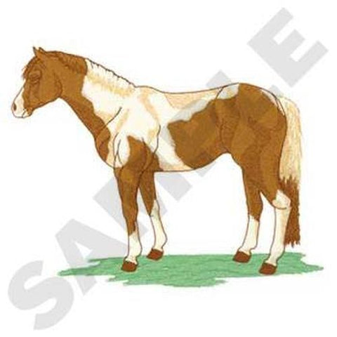 Tobiano Paint Horse Embroidered Patch Approx Size 9" x 6.9"