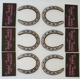 Horseshoe  Embroidered Patches, Approx Size 3"x3" -  6 Patches in this package