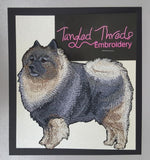 Keeshond Dog Embroidered Patch