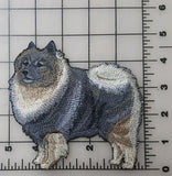 Keeshond Dog Embroidered Patch