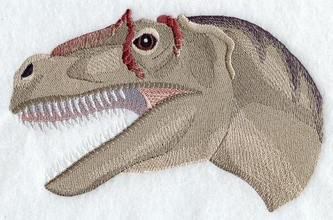 Dinosaur Allosaurus Head Embroidered Patch