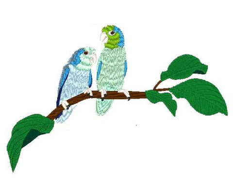 Pacific Parrotlets, Bird, Parrot Embroidered Patch 6.9" x 4.6"