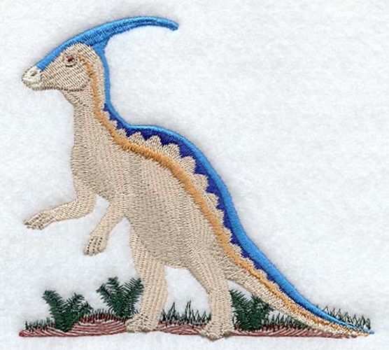 Dinosaur Parasaurolophus Embroidered Patch