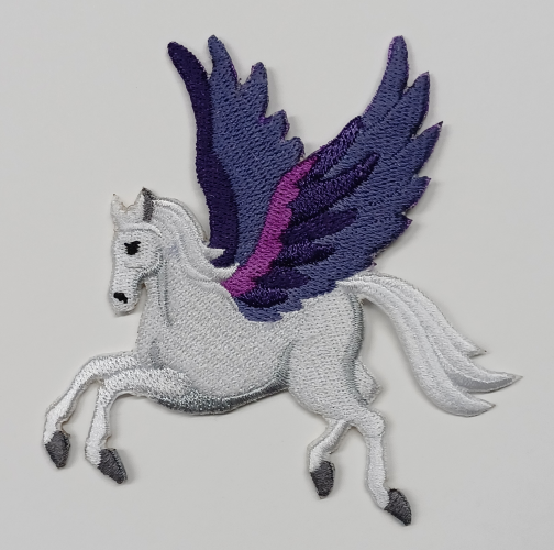 Pegasus Embroidered Patch 3.7" x 3.8" Free USA Shipping