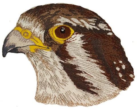 Prairie Falcon Embroidered Patches 5.7" x 4.7" Free USA Shipping